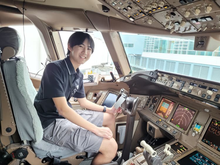 Longtime interest in aviation. Taken in an Air Canada Boeing 777-300ER Cockpit.